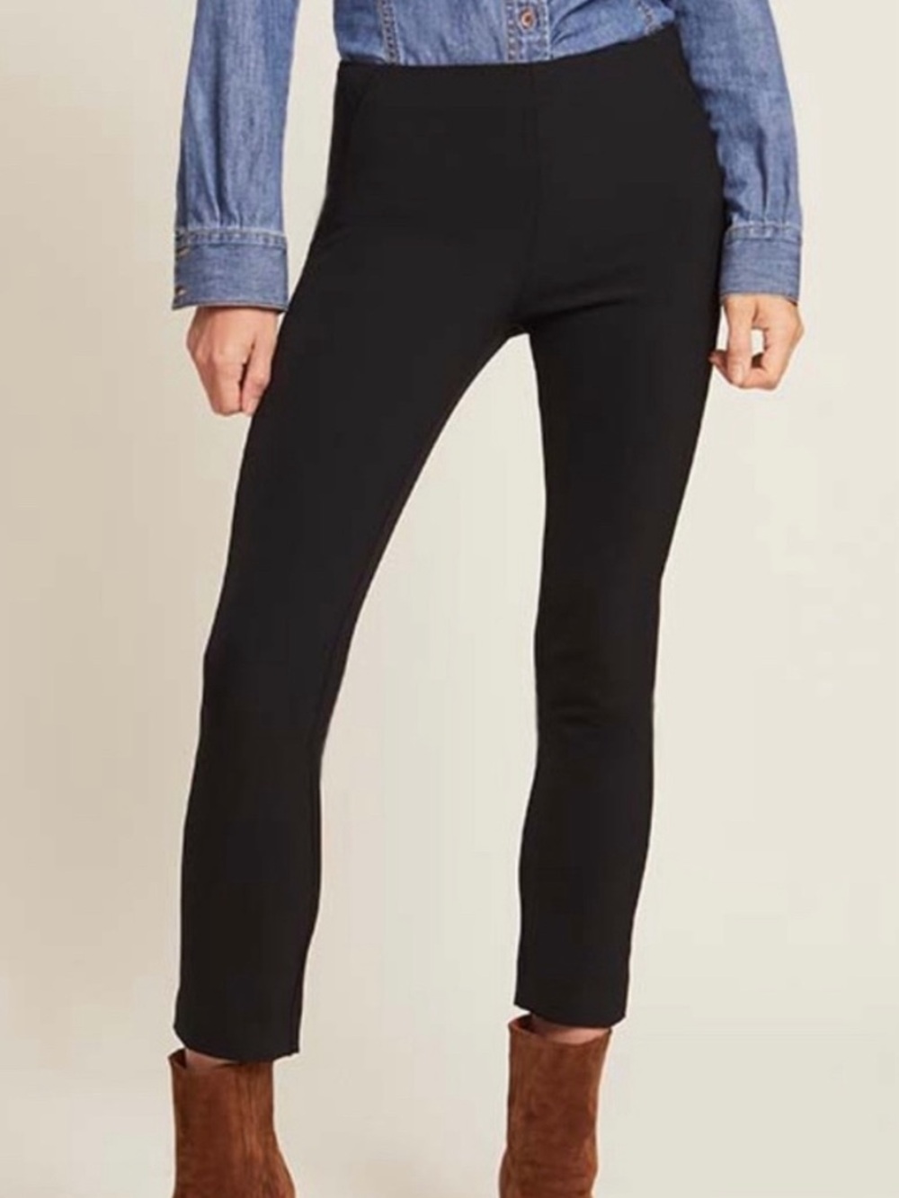 H&M Black Slim Stretch Ankle Pants